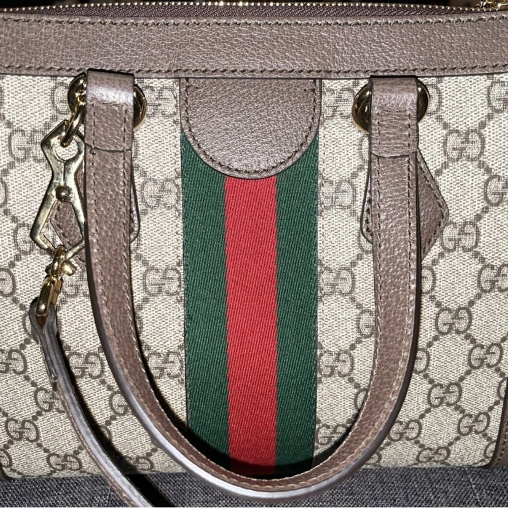 OPHIDIA GG SMALL TOTE BAG - Picture 2 of 5